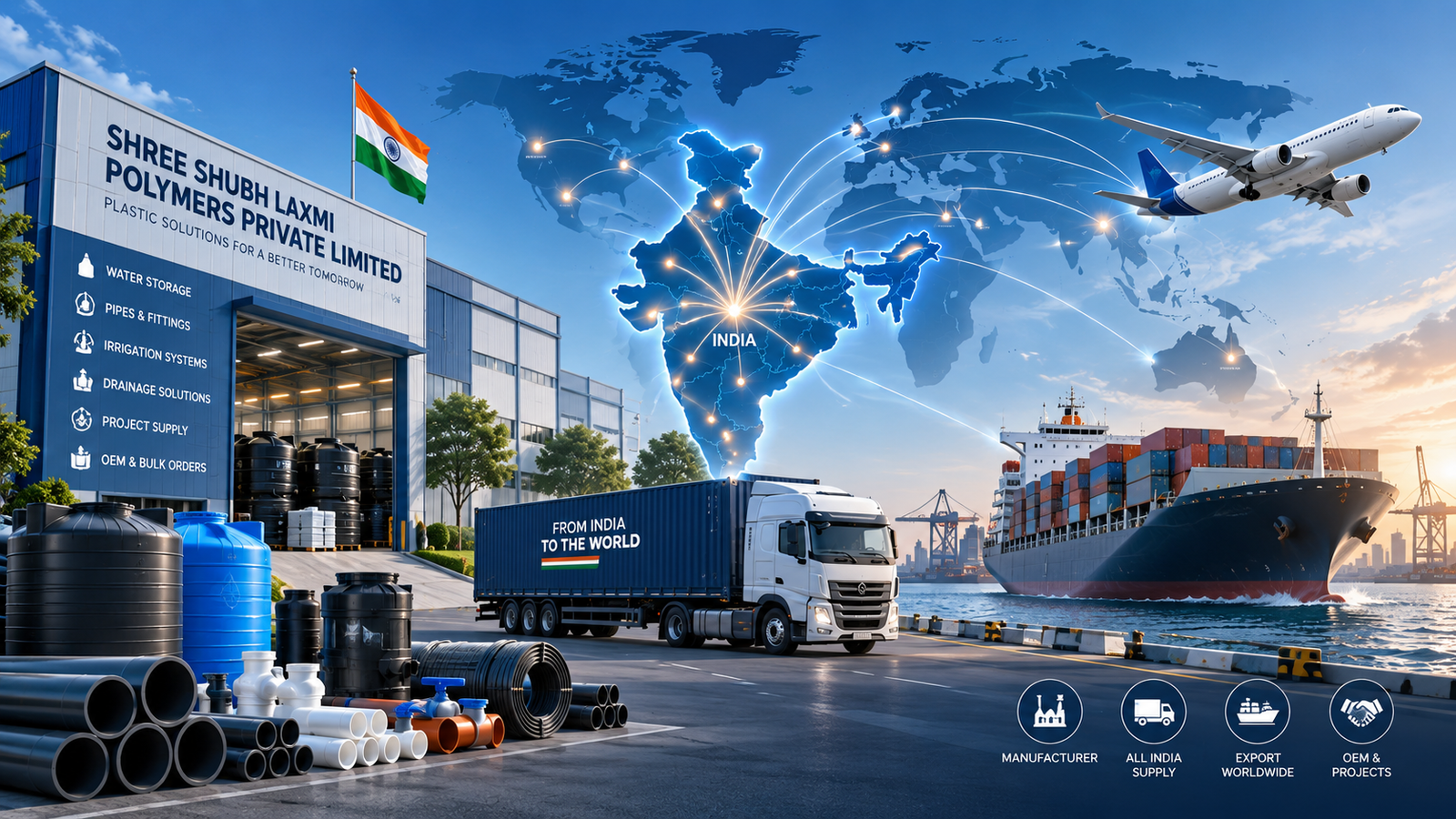 Global export network and transport modes